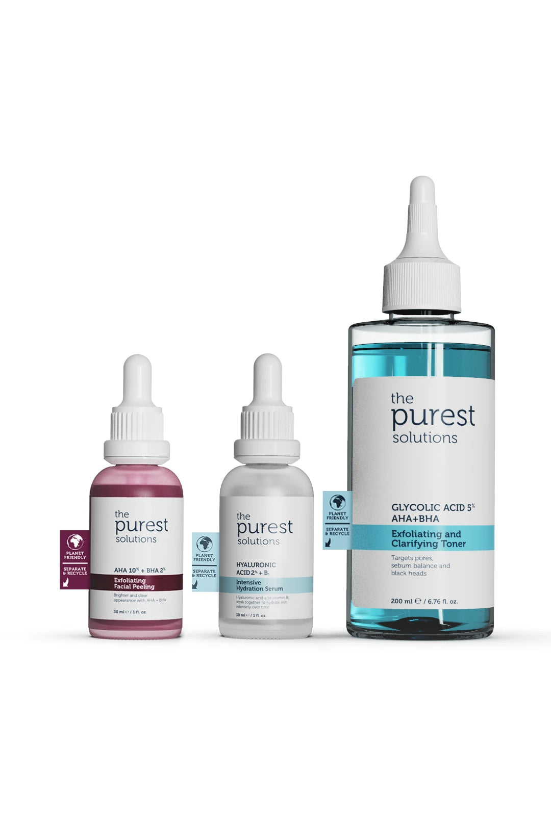 Feuchtigkeitsspendendes Hautpflege-Set zur Vorbeugung von Mitessern und zur Verfeinerung der Poren