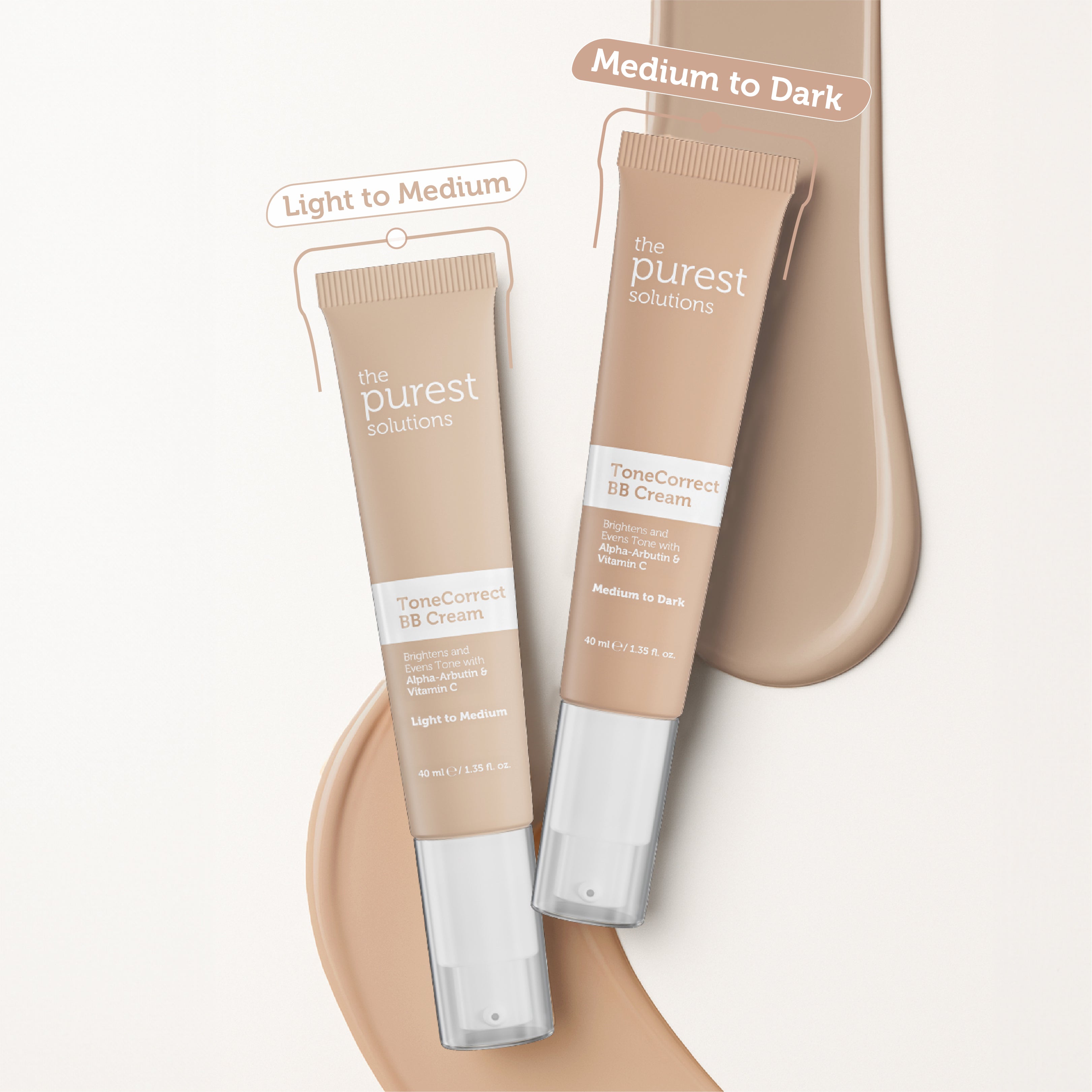 BB Cream for Uneven Skin Tone, SPF 50+, 40ml – Medium/Dark Tone