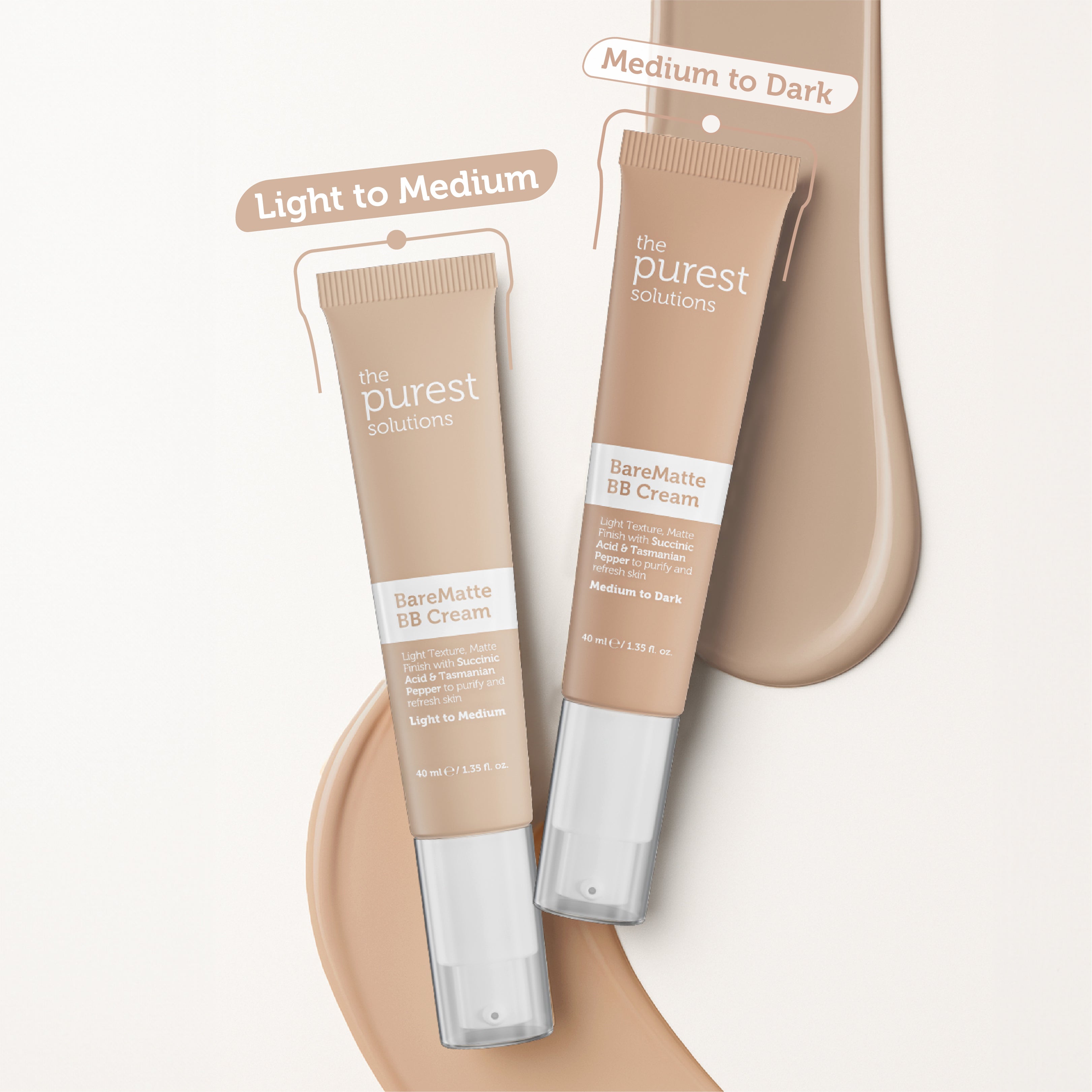 Mattifying BB Cream for Oily and Combination Skin, SPF 50+, 40 ml – Light/Medium Shade