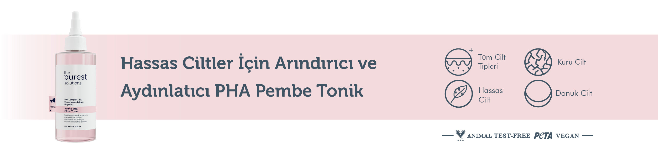 1 für dich, 1 für deine Freundin: Reinigendes und aufhellendes PHA-Toner in Rosa