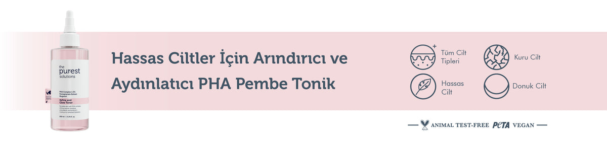Hassas Ciltler İçin Arındırıcı ve Aydınlatıcı PHA Pembe Tonik 200 Ml – anlatım görseli 1