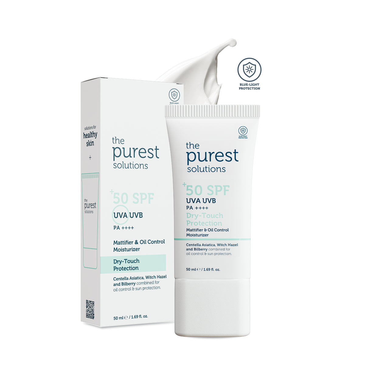 Mattifying Dry-Touch Sunscreen Cream for Oily and Combination Skin, SPF 50, 50 Ml.