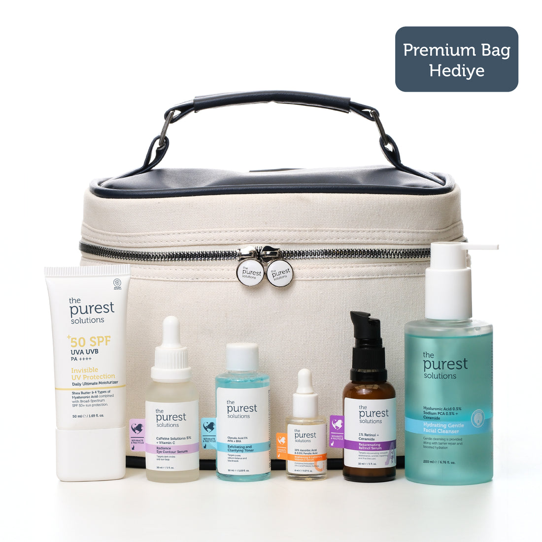 Yaşlanma Karşıtı Cilt Bakım Seti, Premium Bag Hediyeli