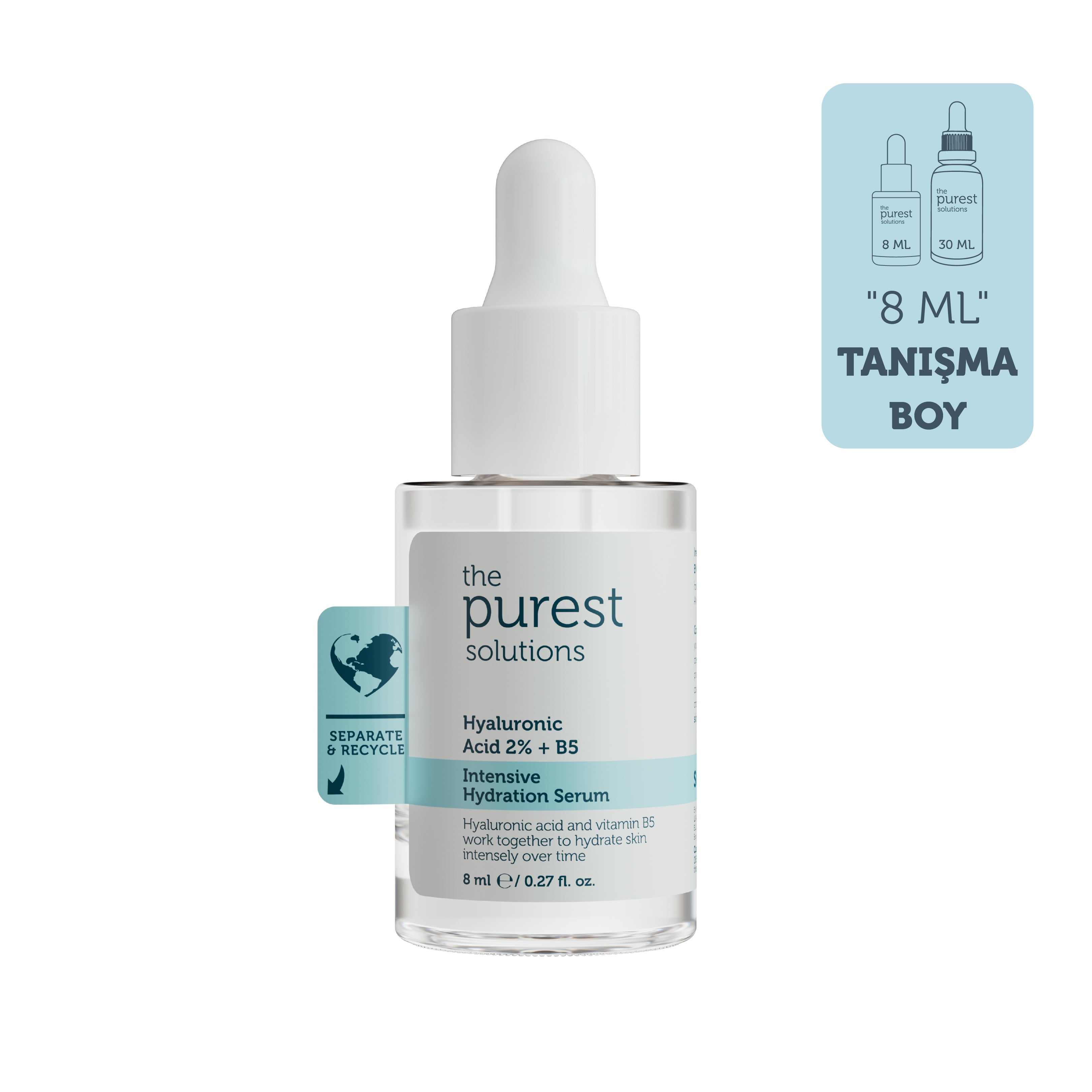 Intensive Moisturizing Renewal Skin Care Serum with Hyaluronic Acid for Plump Appearance Effect 8 Ml