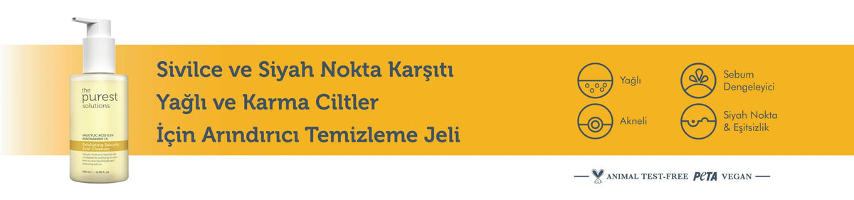 Sivilce ve Siyah Nokta Karşıtı Yağlı ve Karma Ciltler İçin Salisilik Asit Arındırıcı Temizleme Jeli 200 Ml – anlatım görseli 1