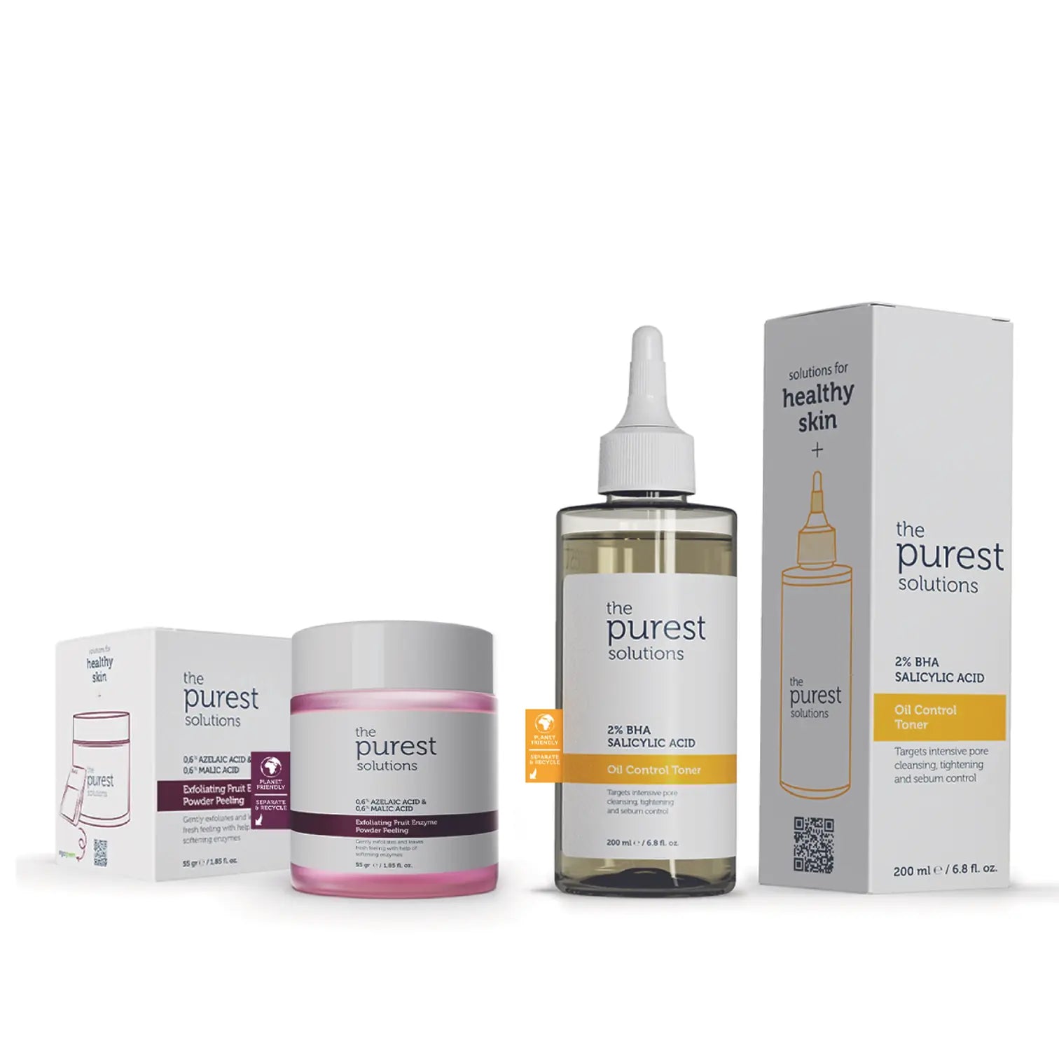 Arındırıcı &amp; Sebum Dengeliyici Karma ve Yağlı Ciltlere Yönelik Cilt Bakım Seti