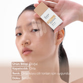 Hauttonausgleichendes und Anti-Pickel-Serum-Foundation LSF 50+, 30 ml – Mittlerer/Dunkler Hautton