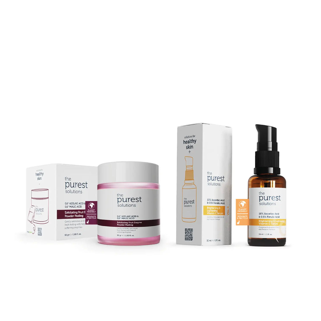 Hautpflege-Set mit revitalisierendem und aufhellendem Peeling-Effekt