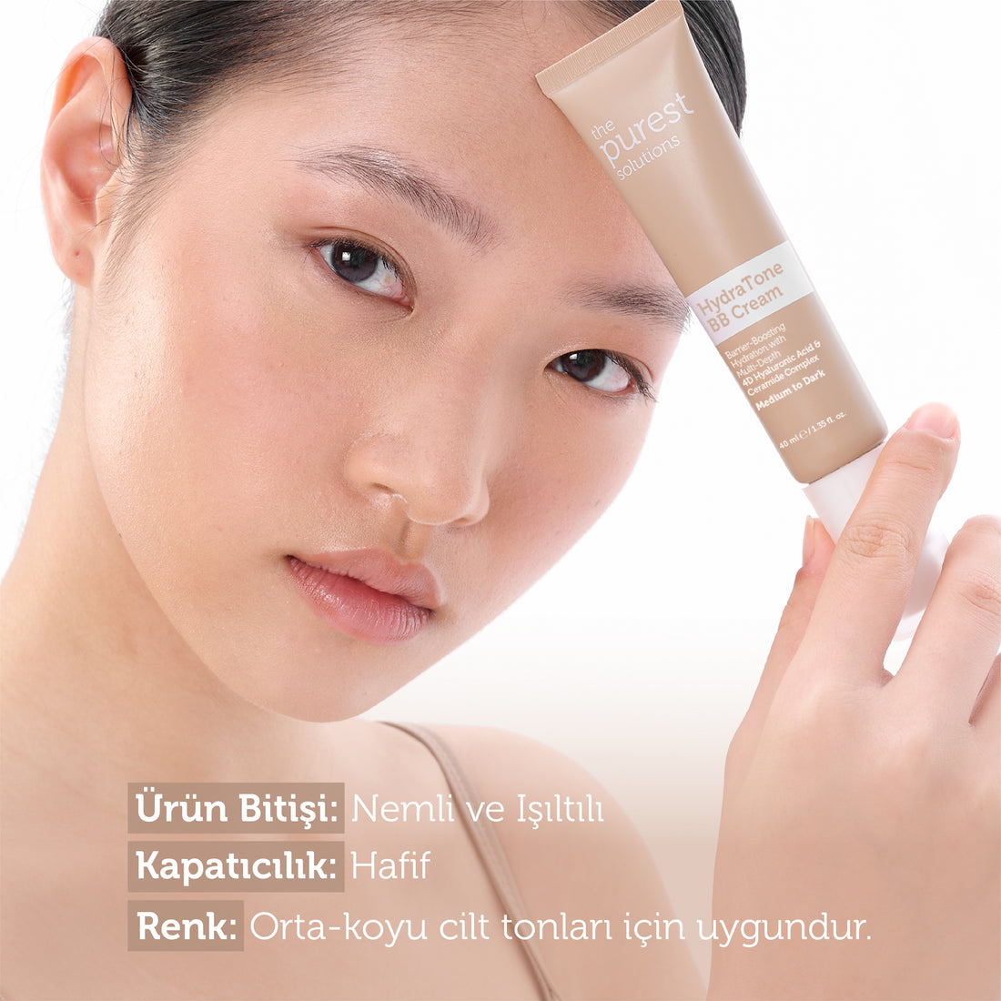 Intensiv feuchtigkeitsspendende BB-Creme für trockene und Mischhaut, LSF 50+, 40 ml – Mittlerer/Dunkler Hautton
