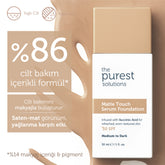Talgregulierendes und mattierendes Serum-Make-up mit LSF 50+, 30 ml – Mittlerer/Dunkler Hautton