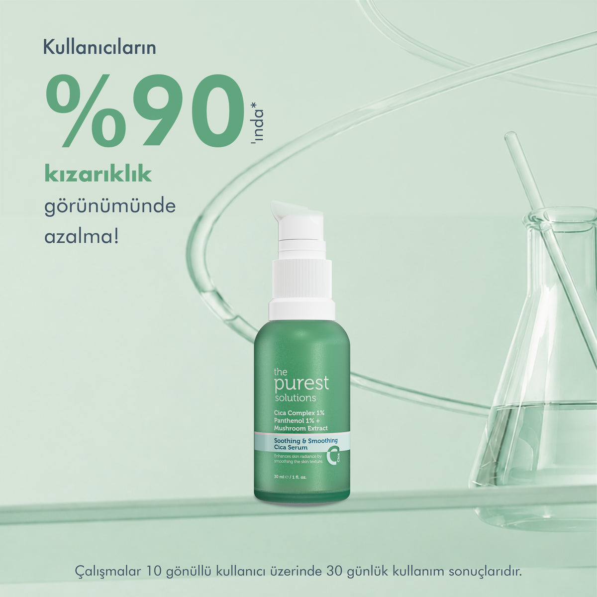 Soothing &amp; Smoothing Cica Serum / Anti-Redness and Barrier Repair Cica Serum for Sensitive Skin 30 ml