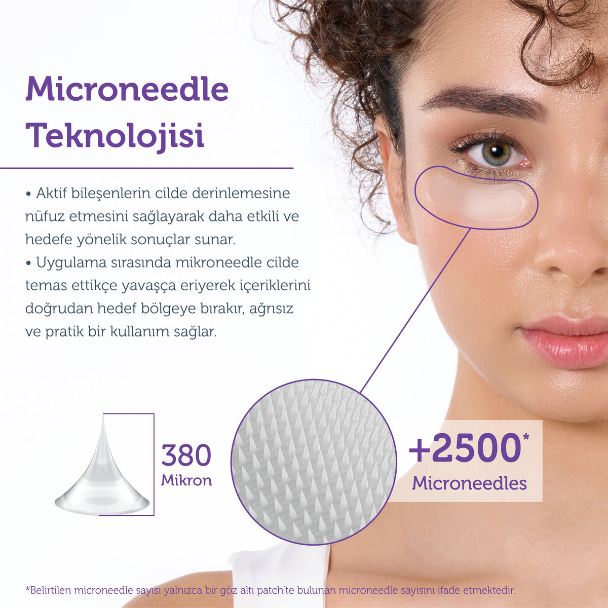 Microneedle Teknolojili Aydınlatıcı &amp; İnce Çizgi Karşıtı Göz Altı Bandı / Patch