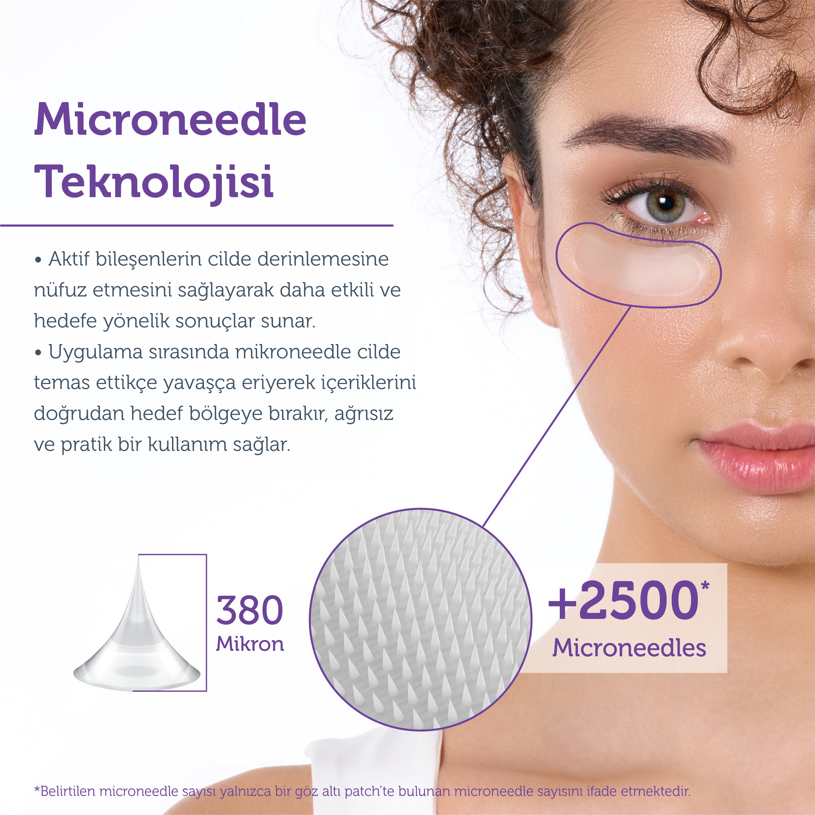 Microneedle Teknolojili Aydınlatıcı &amp; İnce Çizgi Karşıtı Göz Altı Bandı / Patch