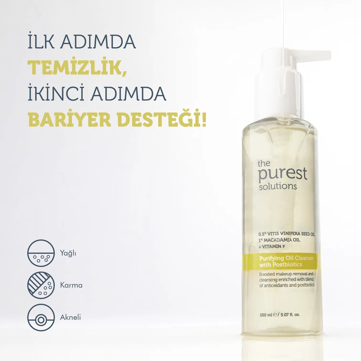 Purifying Cleansing Oil with Postbiotic Content 150 Ml