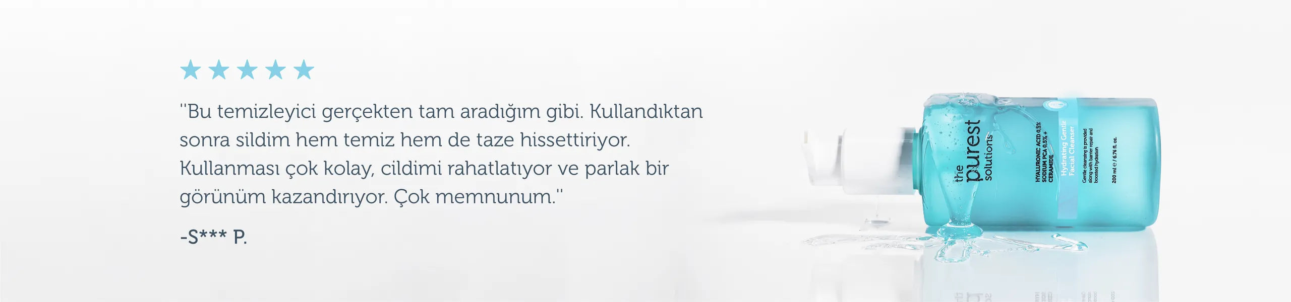 Kuru ve Karma Ciltler İçin Nemlendirici ve Bariyer Onarıcı Hyalüronik Asit Yüz Temizleme Jeli 200 Ml