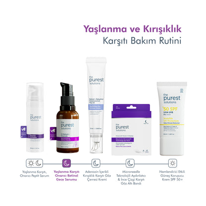 Yaşlanma Karşıtı ve Kırışıklık Giderici, Onarıcı Retinol Gece Serumu 30 Ml