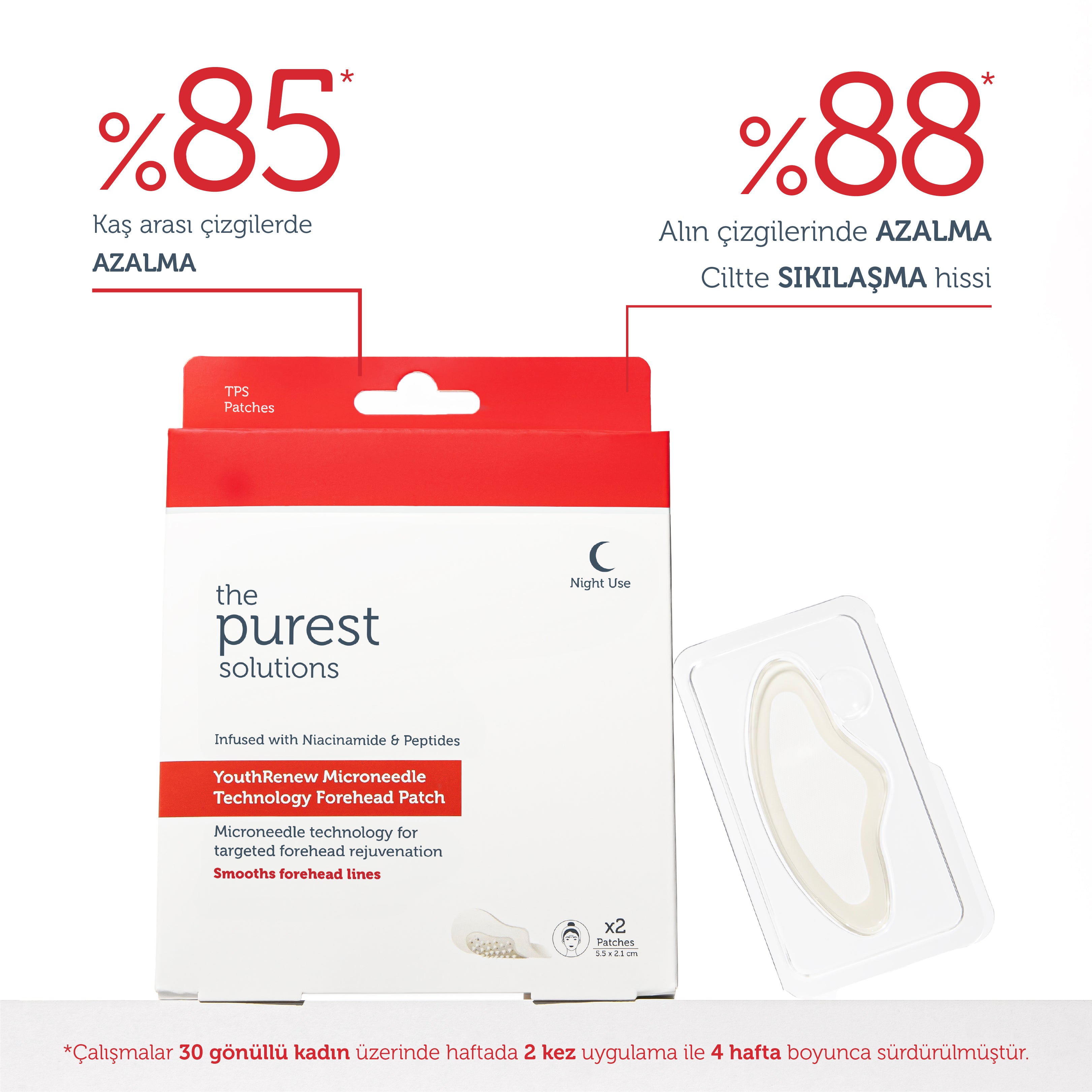 Microneedle Technology Firming &amp;amp; Anti-Fine Line Forehead Patch
