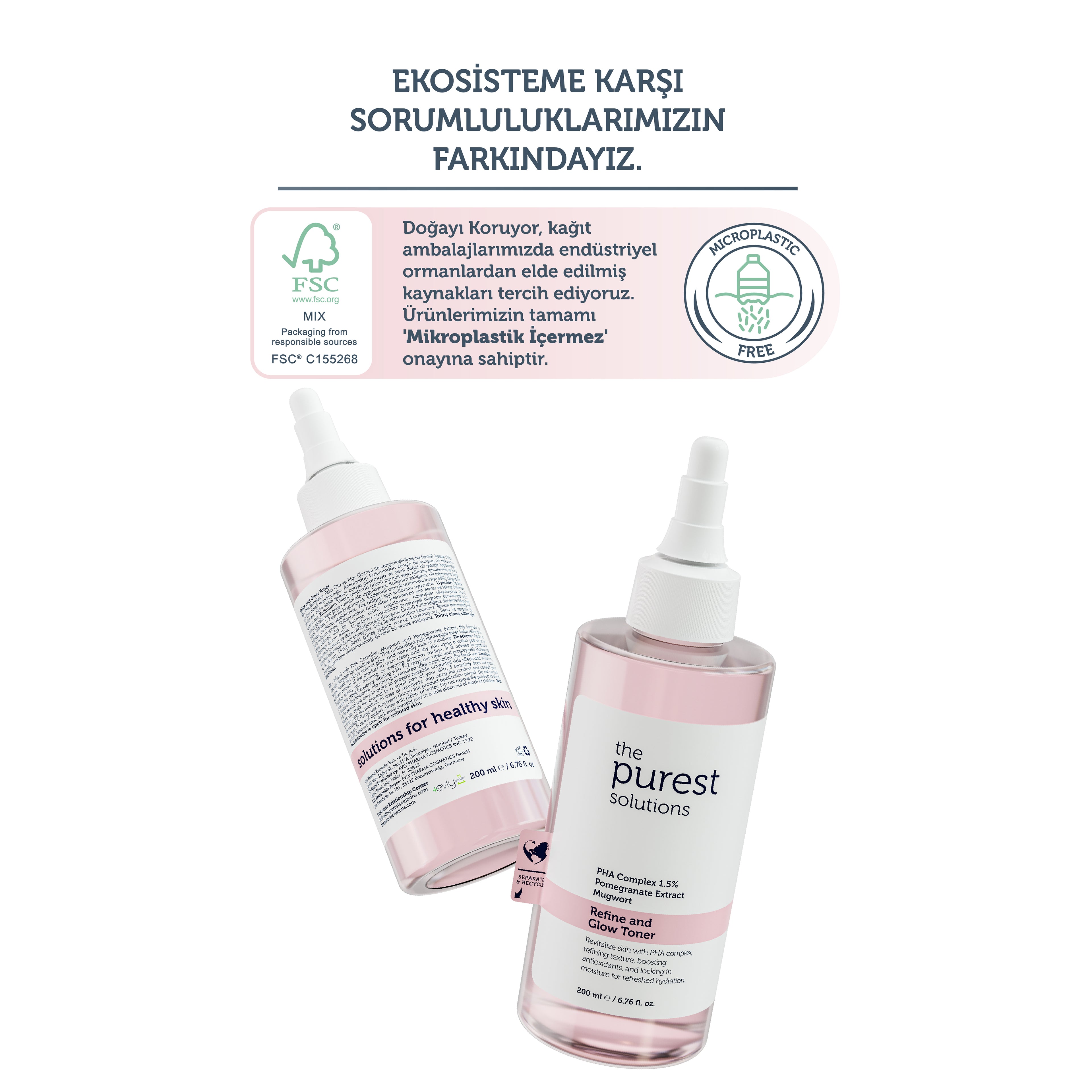 1 für dich, 1 für deine Freundin: Reinigendes und aufhellendes PHA-Toner in Rosa