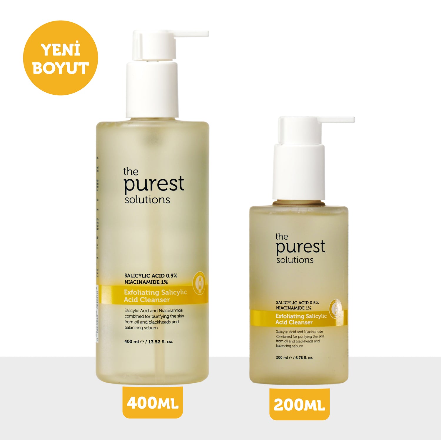 Reinigendes Gel mit Salicylsäure für fettige und Mischhaut, gegen Akne und Mitesser, 400 ml