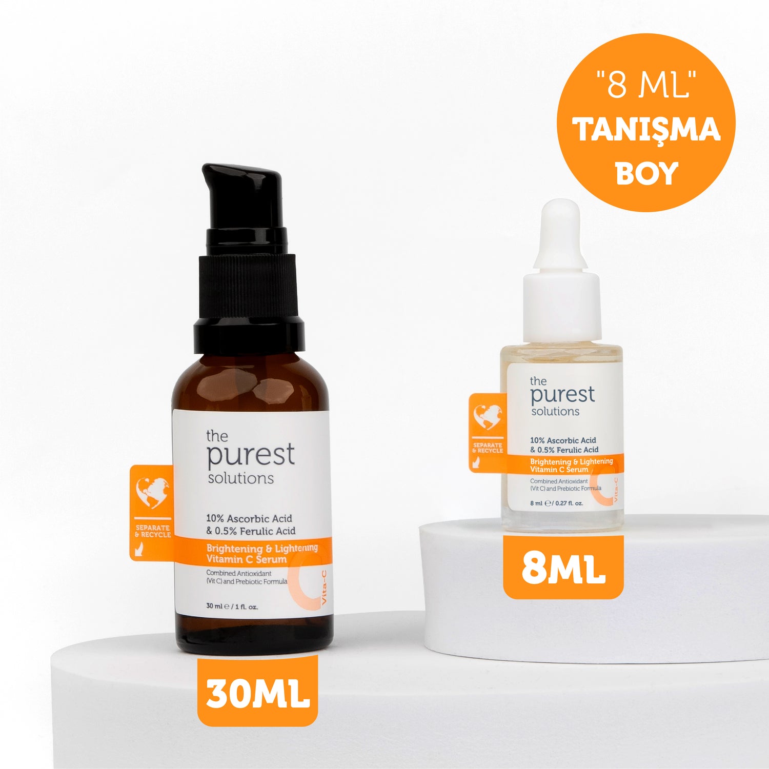 Aufhellendes und hauttonausgleichendes Vitamin-C-Serum 8 ml