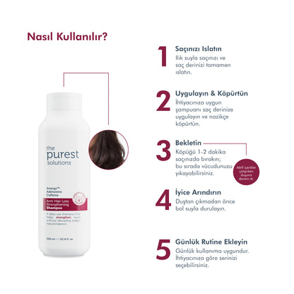 Adenozin içerikli Saçları Güçlendiren ve Dökülme Karşıtı Bakım Sağlayan Şampuan, 300 ml