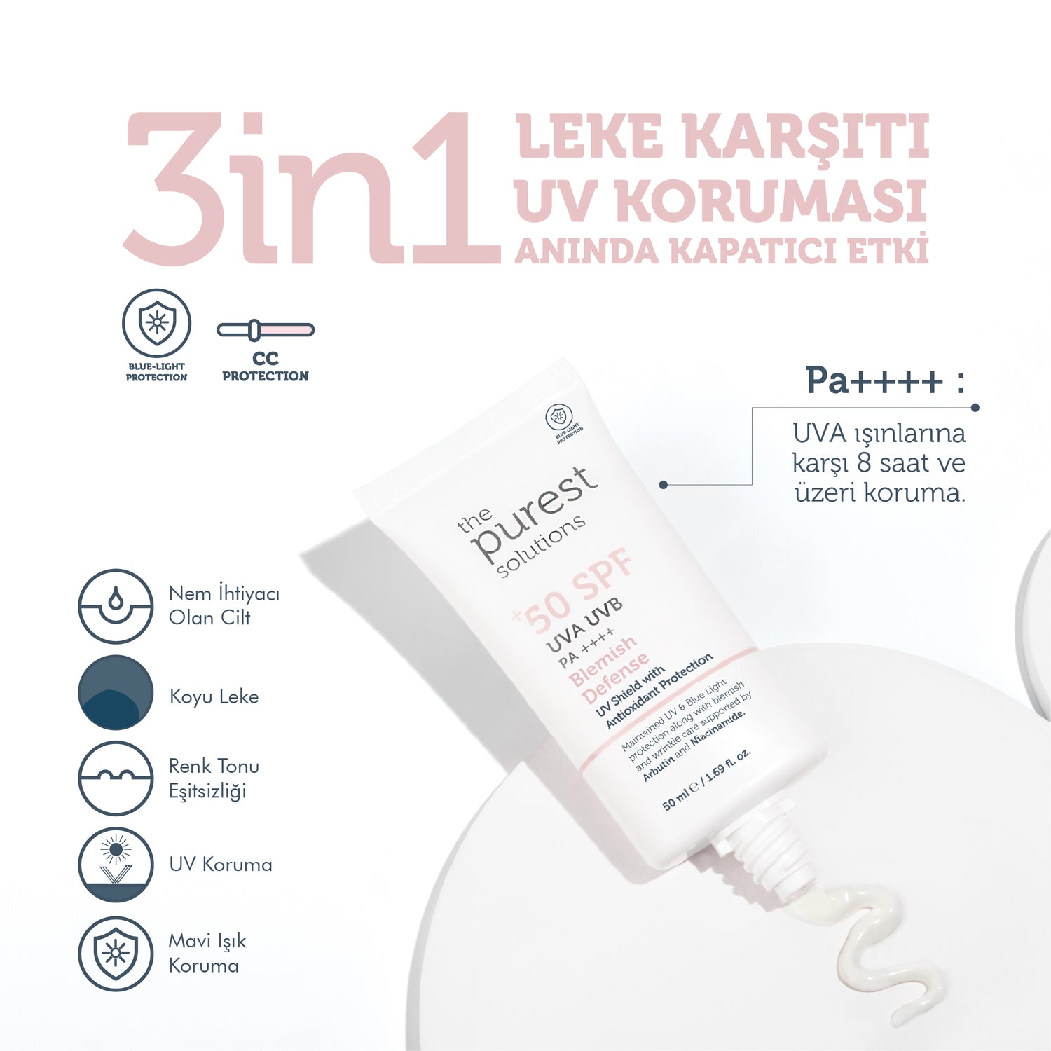 1 for You, 1 for Your Friend Blemish Defense Tinted Sunscreen Cream SPF 50