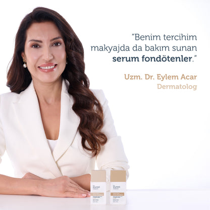 Feuchtigkeitsspendendes und revitalisierendes Serum-Make-up mit LSF 50+, 30 ml – Heller/Mittlerer Hautton