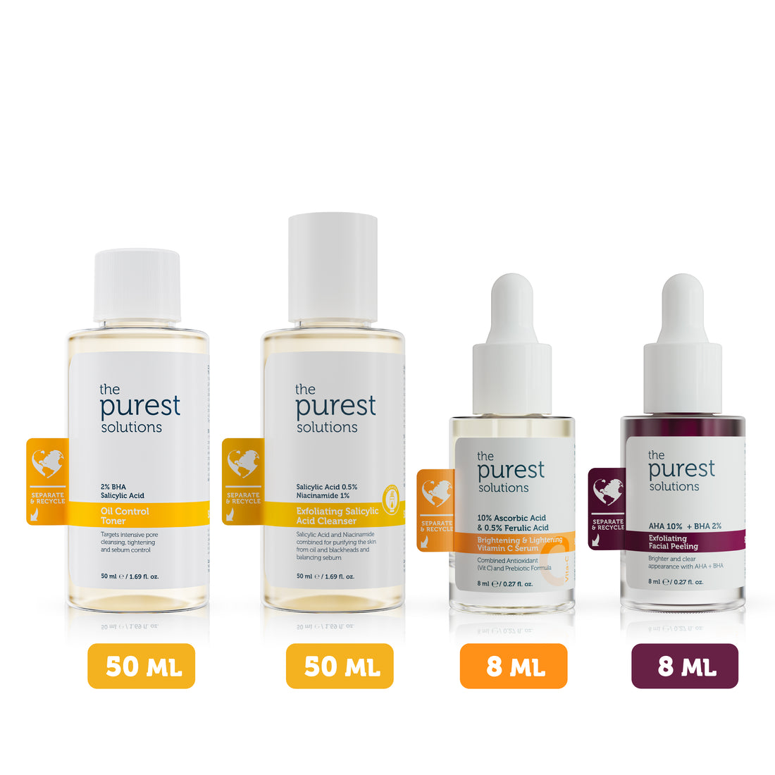 Hautpflege-Set zur Hauttonregulierung und Talgregulierung bei unreiner Haut