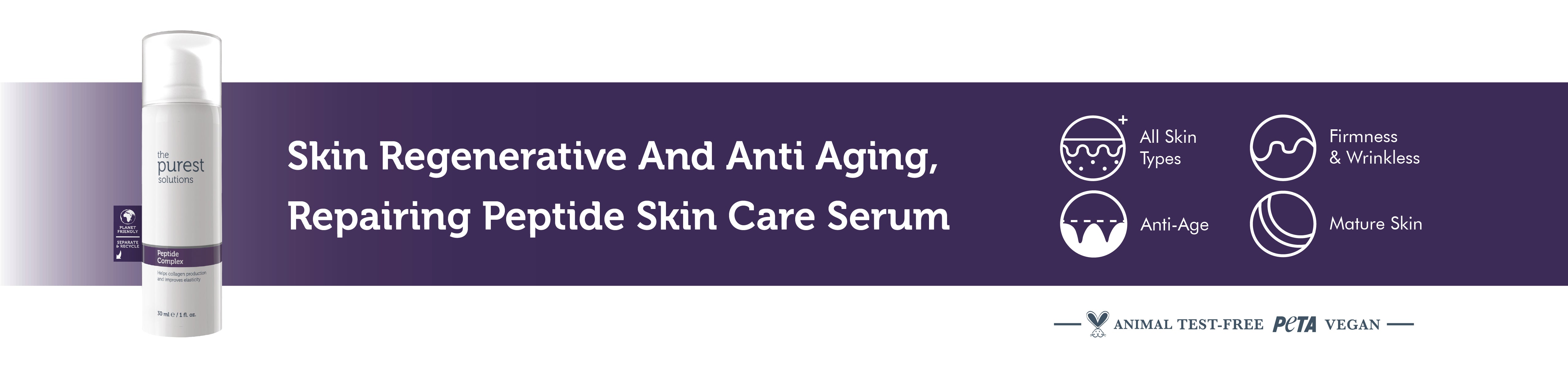 Rejuvenating and Anti-Aging, Repairing Peptide Skin Care Serum 30 Ml (Peptide Complex)