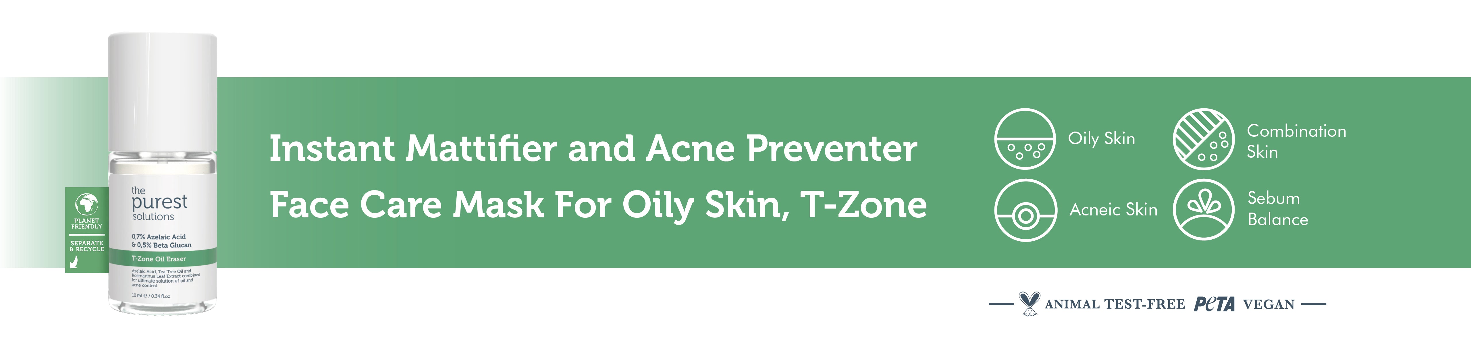 T-Zone, Mattifying Acne Mask with Tea Tree Oil 10 Ml
