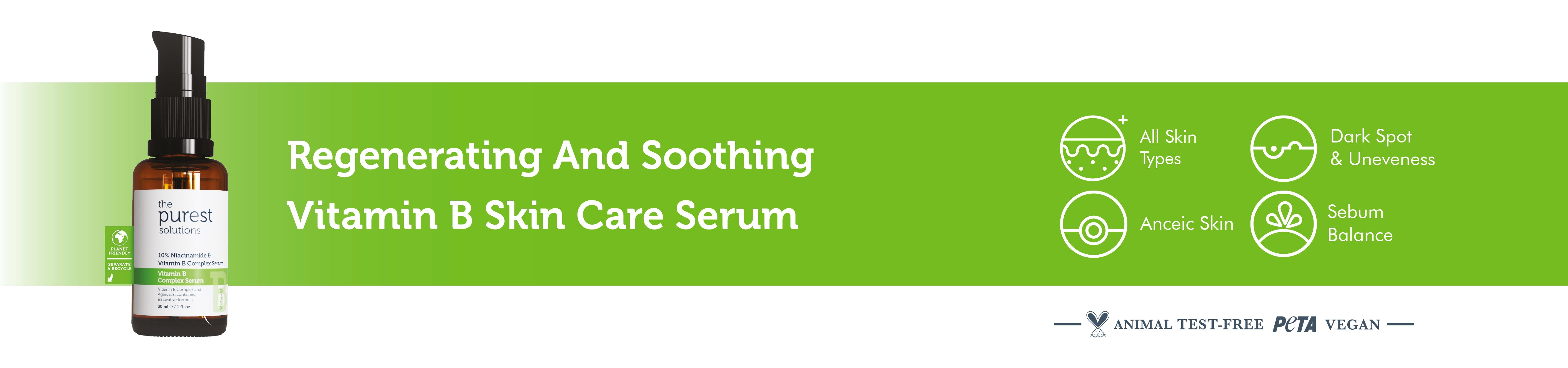 Soothing and Barrier Support Skin Care Serum with Vitamin B 30 Ml
