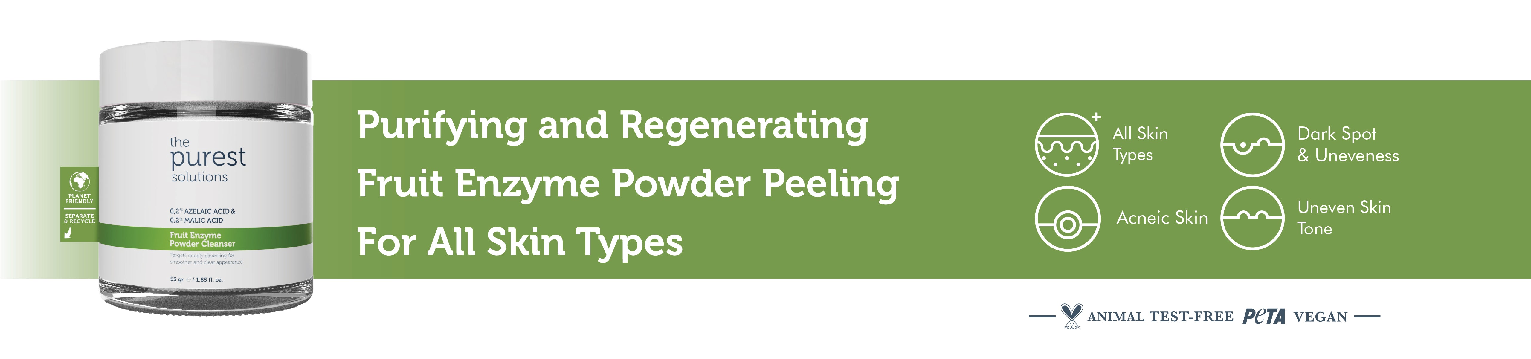 Azelaic Acid and Malic Acid Enzyme Powder Cleanser 55 Gr