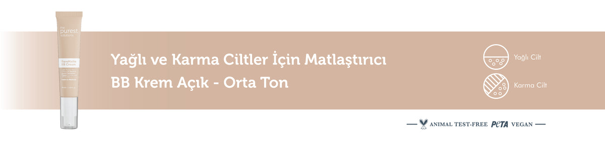 Yağlı ve Karma Ciltler İçin Matlaştırıcı BB Krem, SPF 50+,40 ml – Açık/Orta Ton – anlatım görseli 1