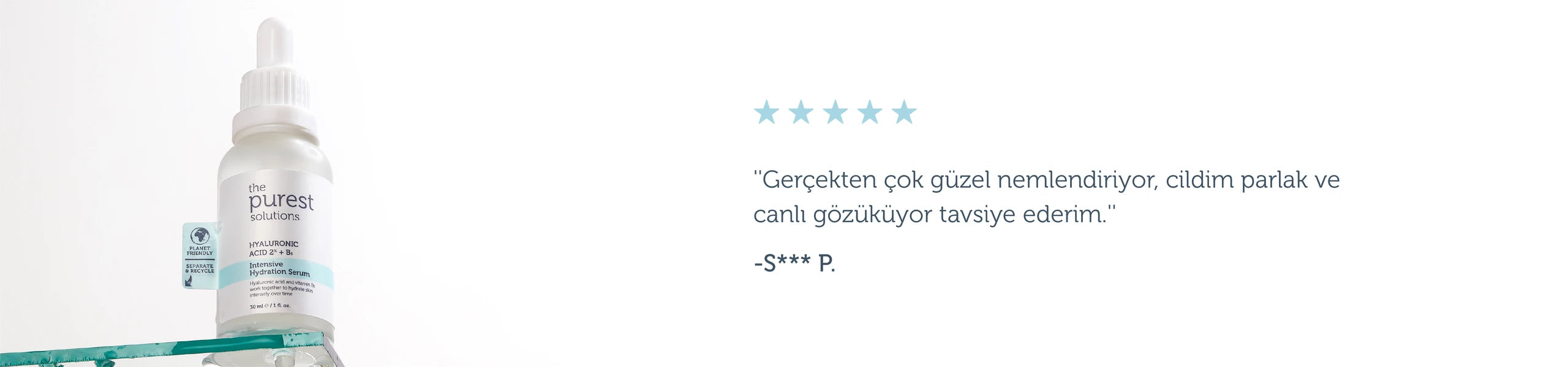 Yoğun Nemlendirme ve Dolgun Görünüm Etkili Yenileyici Hyalüronik Asit Serum 30 Ml