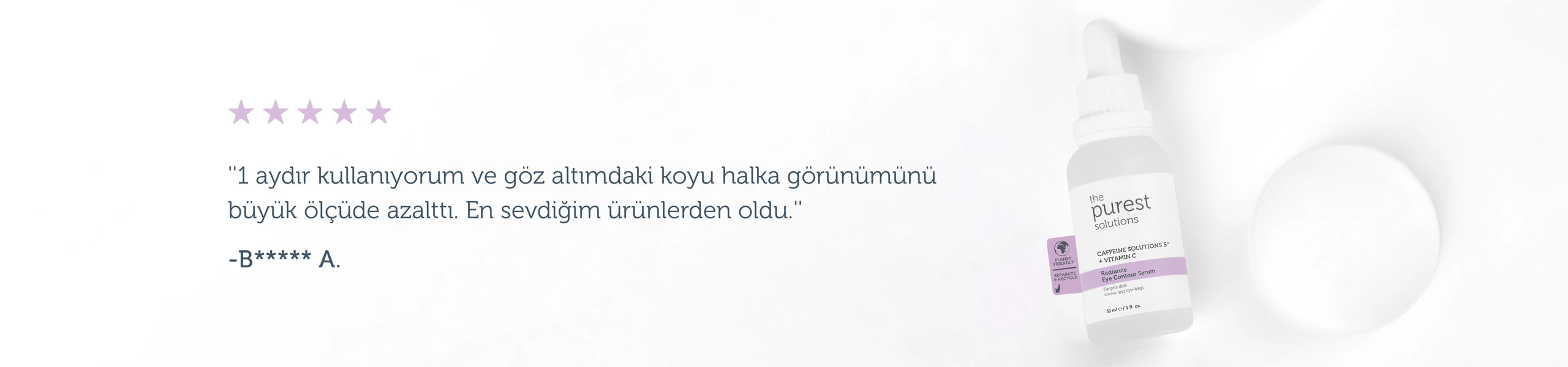 Torbalanma Karşıtı, Aydınlatıcı Kafein Göz Altı Serumu 30 Ml