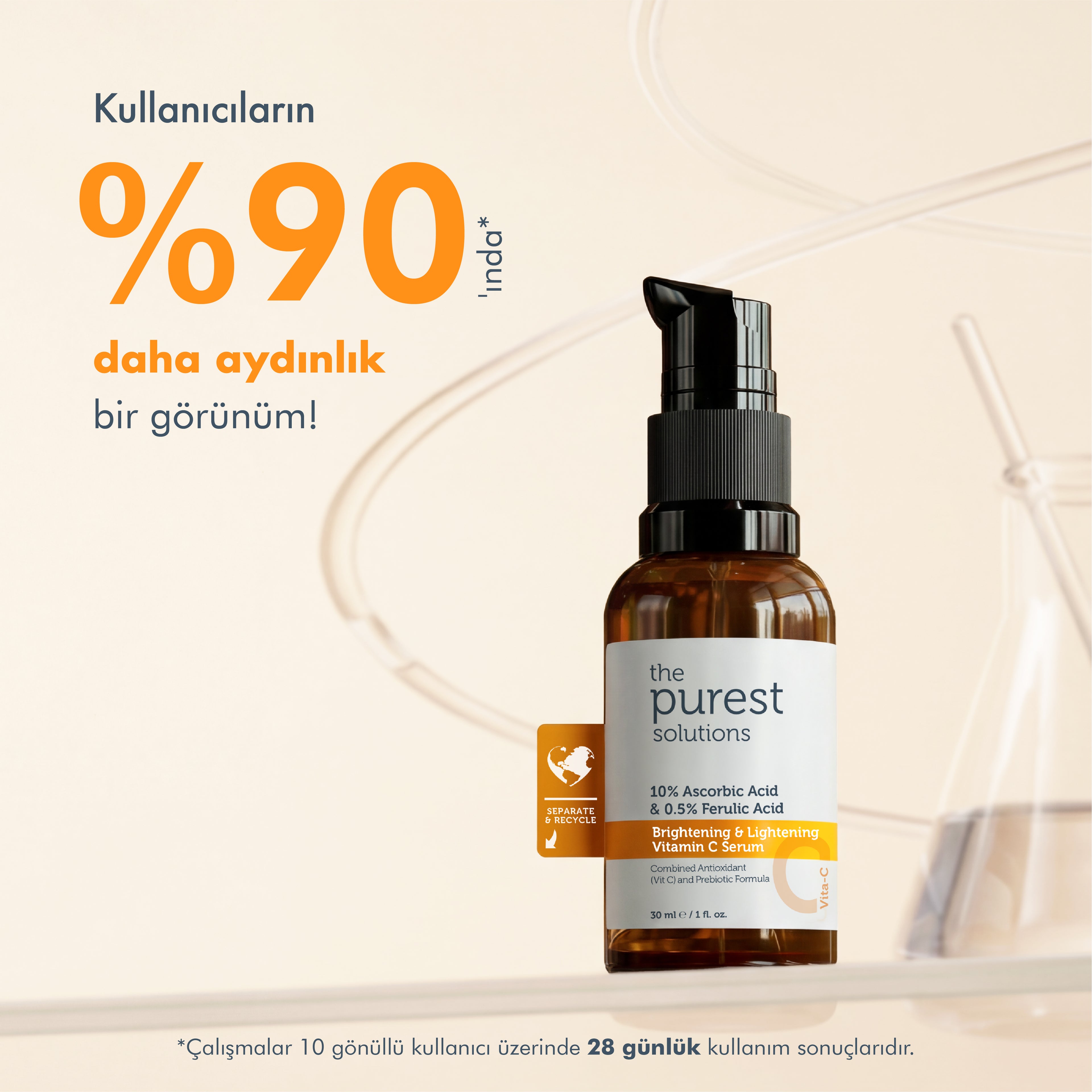 Skin Tone Equalizing and Brightening Vitamin C Serum 30 Ml