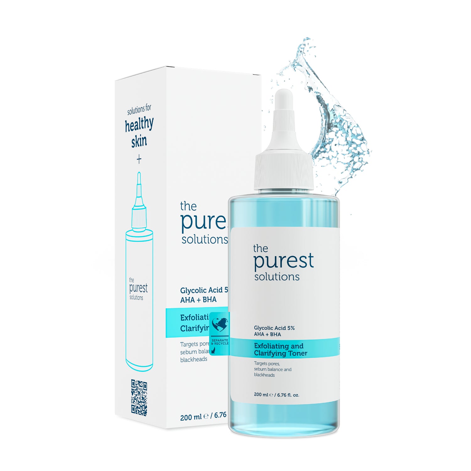 Revitalizing and Pore Tightening Glycolic Acid Blue Toner 200 Ml