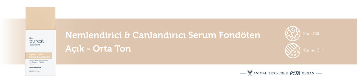 Nemlendirici &amp; Canlandırıcı Serum Fondöten  SPF 50+,30 ml – Açık/Orta Ton – anlatım görseli 1