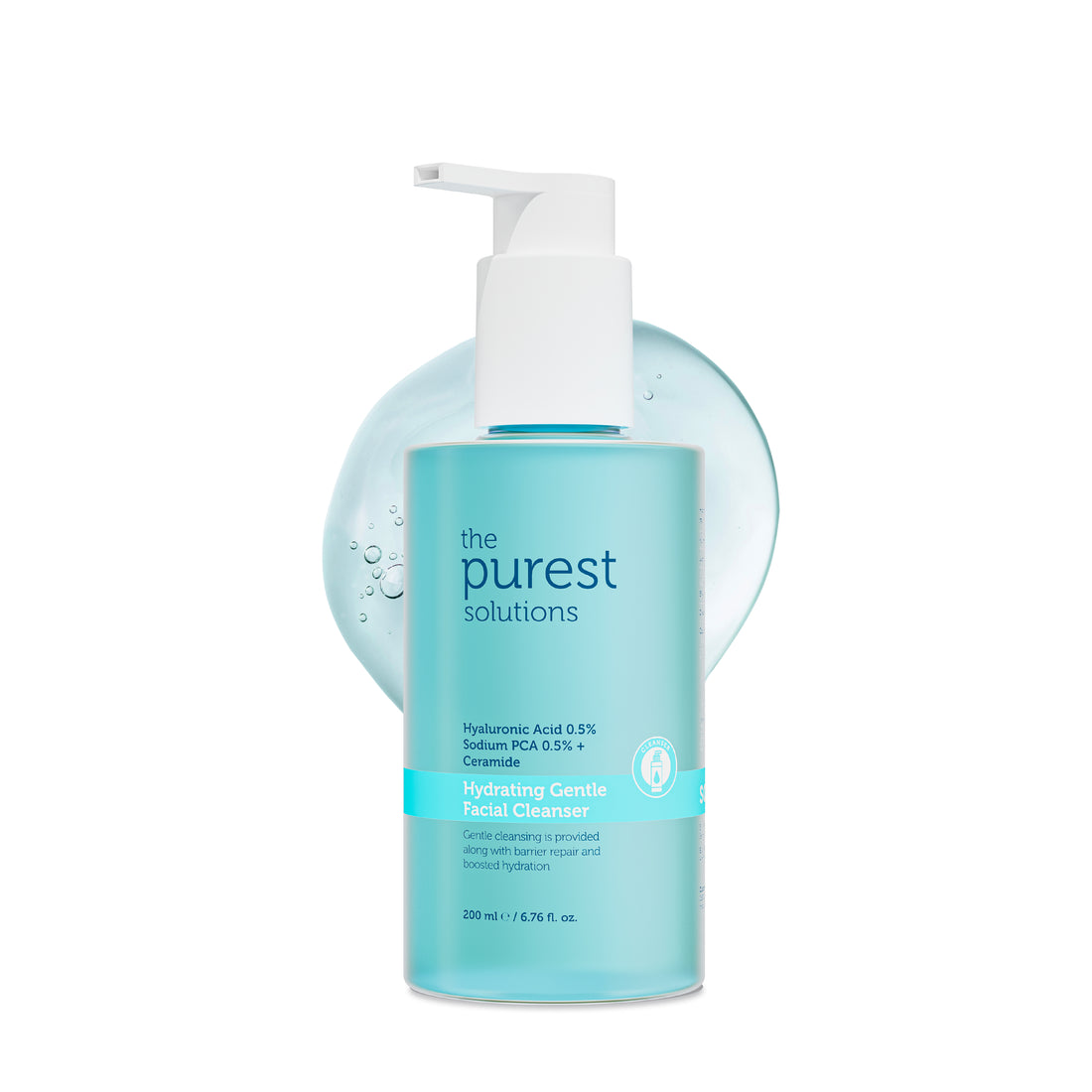 Feuchtigkeitsspendendes und die Hautbarriere reparierendes Hyaluronsäure-Gesichtsreinigungsgel für trockene und Mischhaut, 200 ml