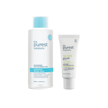 Hassas Cilt İçin Koruyucu Set: Micellar Makyaj Temizleme Suyu 400ml&amp; Mineral Güneş Kremi 40ml