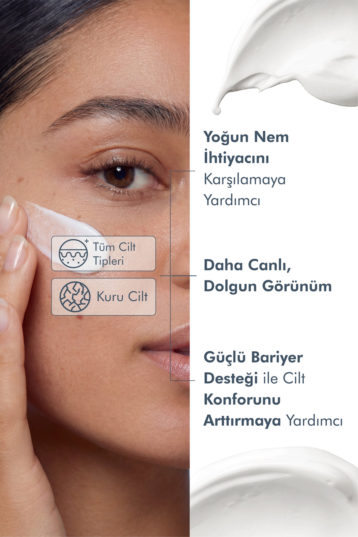 Kuru ve Karma Ciltler İçin Nemlendirici Temizleme &amp; Yoğun Nem Bakım Seti