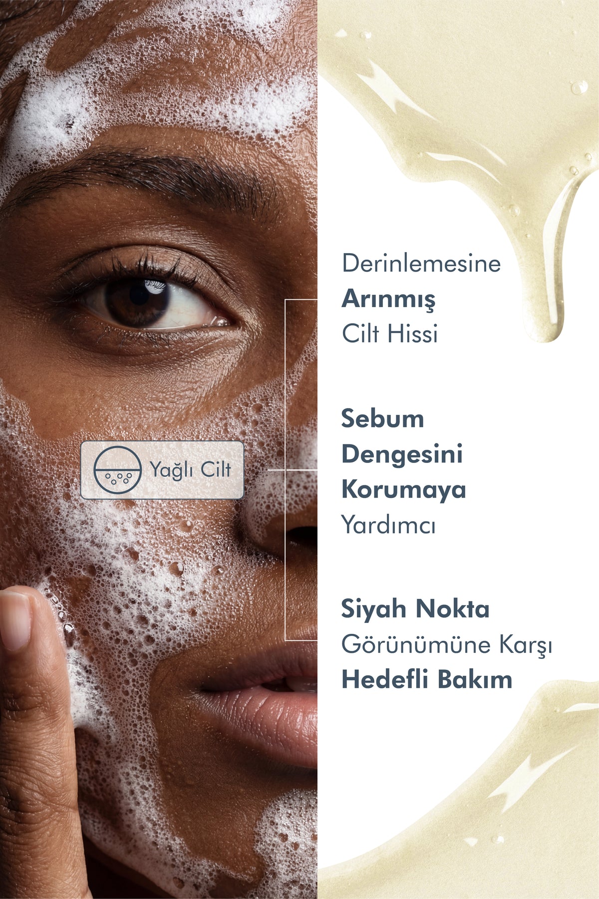 Yağlı ve Karma Ciltler İçin Arındırıcı Temizleme &amp; Yoğun Nemlendirme Seti