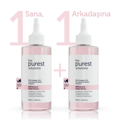 1 für dich, 1 für deine Freundin: Reinigendes und aufhellendes PHA-Toner in Rosa