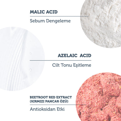 Refill Ekolojik Yedek Paket- Arındırıcı ve Aydınlatıcı Enzim Kırmızı Toz Peeling 55 Gr