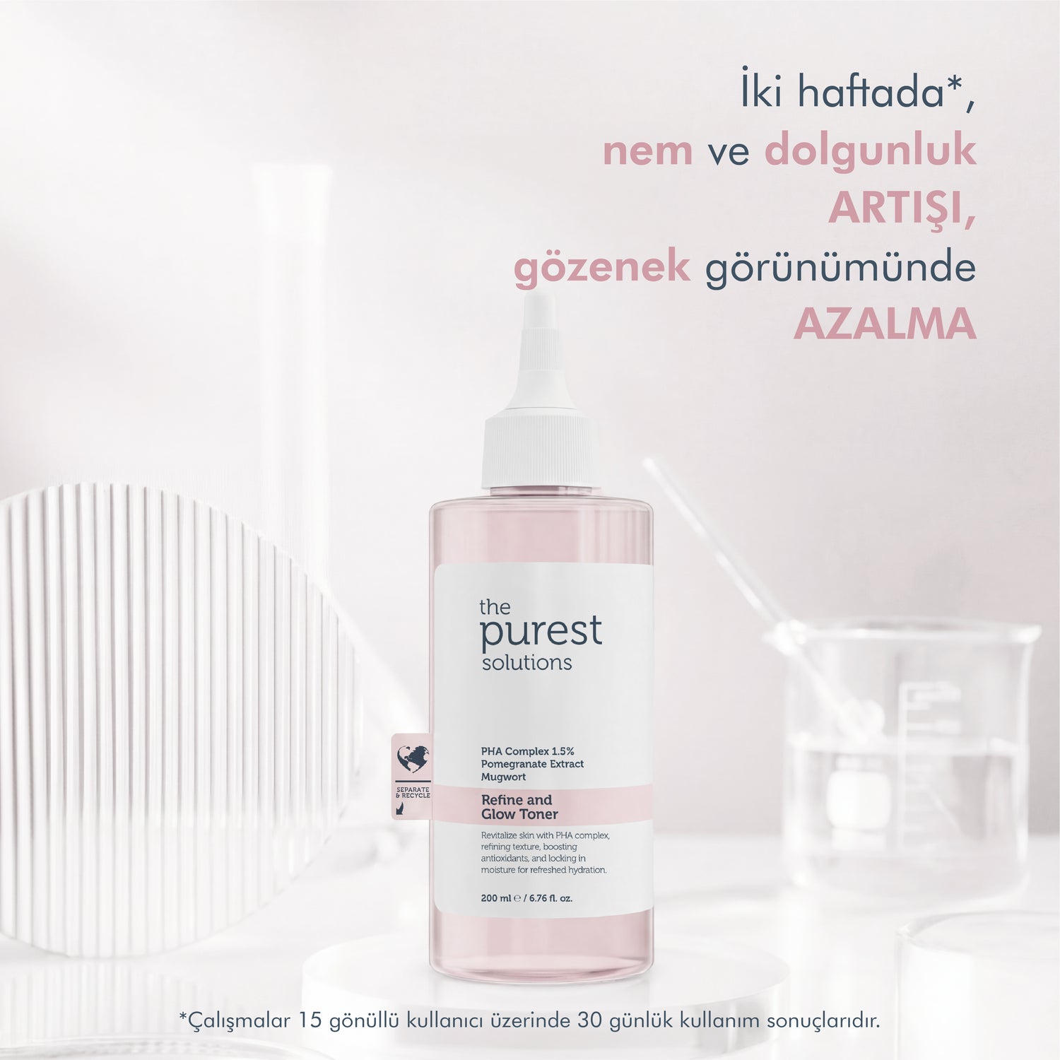 Hassas Ciltler İçin Arındırıcı ve Aydınlatıcı PHA Pembe Tonik 200 Ml