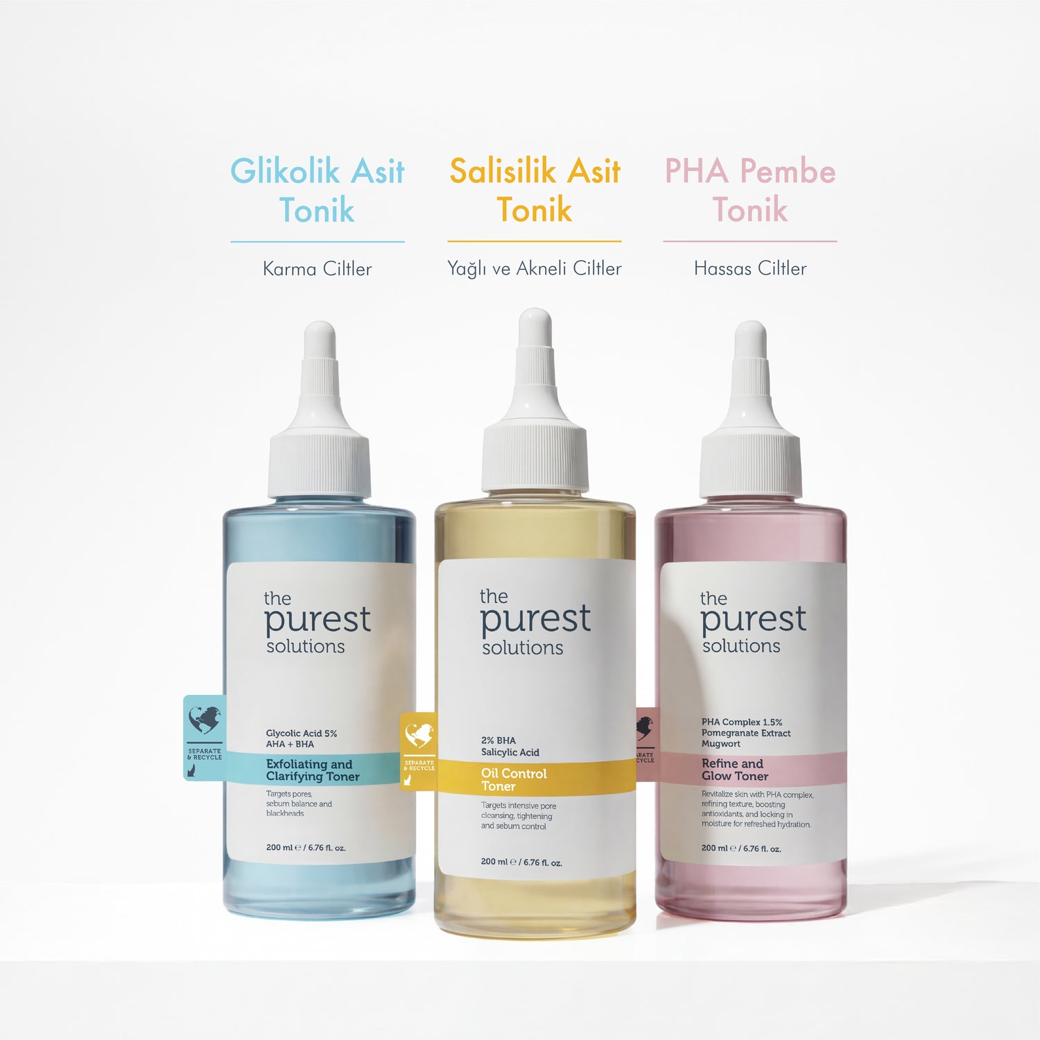 Hassas Ciltler İçin Arındırıcı ve Aydınlatıcı PHA Pembe Tonik 200 Ml