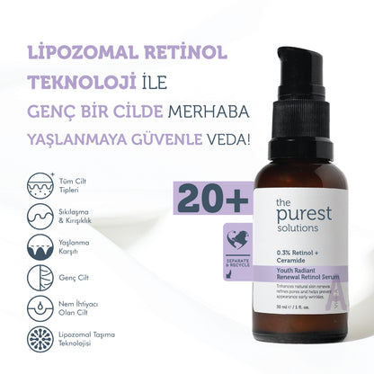 Cilt ve Göz Çevresi Bakım Seti, Retinol ve Adenozin İçeren, Kırışıklık Karşıtı Gece Bakımı, 2’li Set