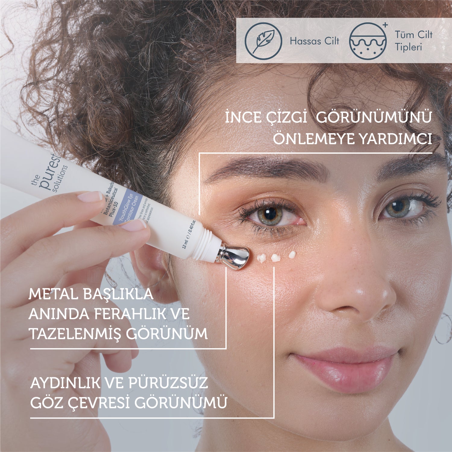 Cilt ve Göz Çevresi Bakım Seti, Retinol, Adenozin, Peptid İçeren, Kırışıklık Karşıtı Bakım,3&